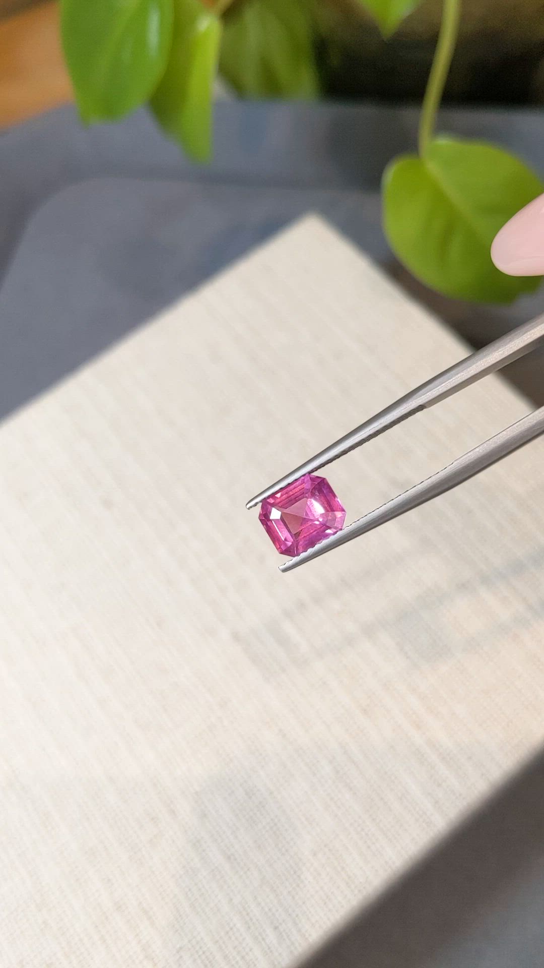2.08 Ct. Pink Spinel from Burma (Myanmar) Size Video