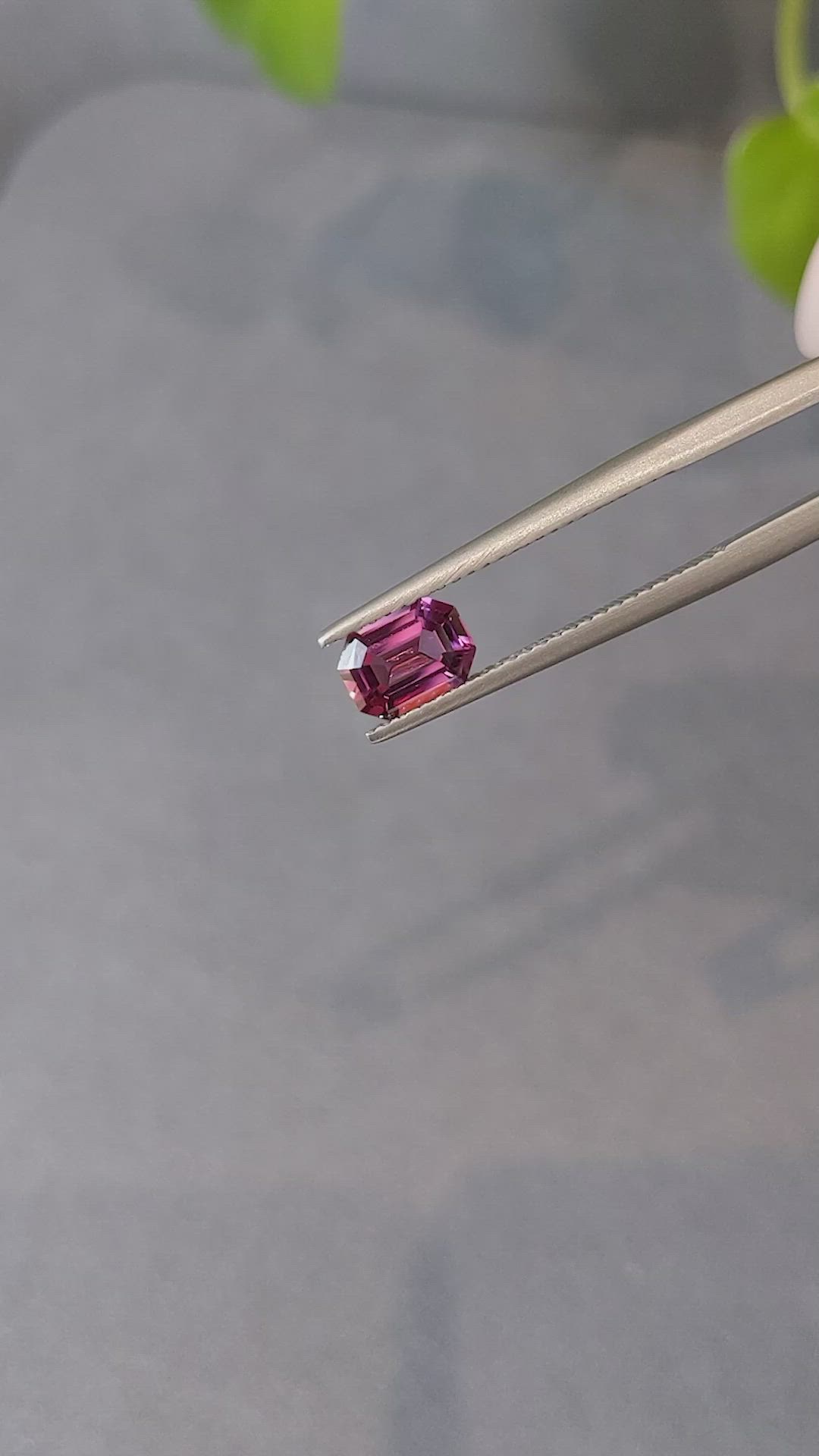 0.85 Ct. Reddish Pink Spinel from Burma (Myanmar) Size Video