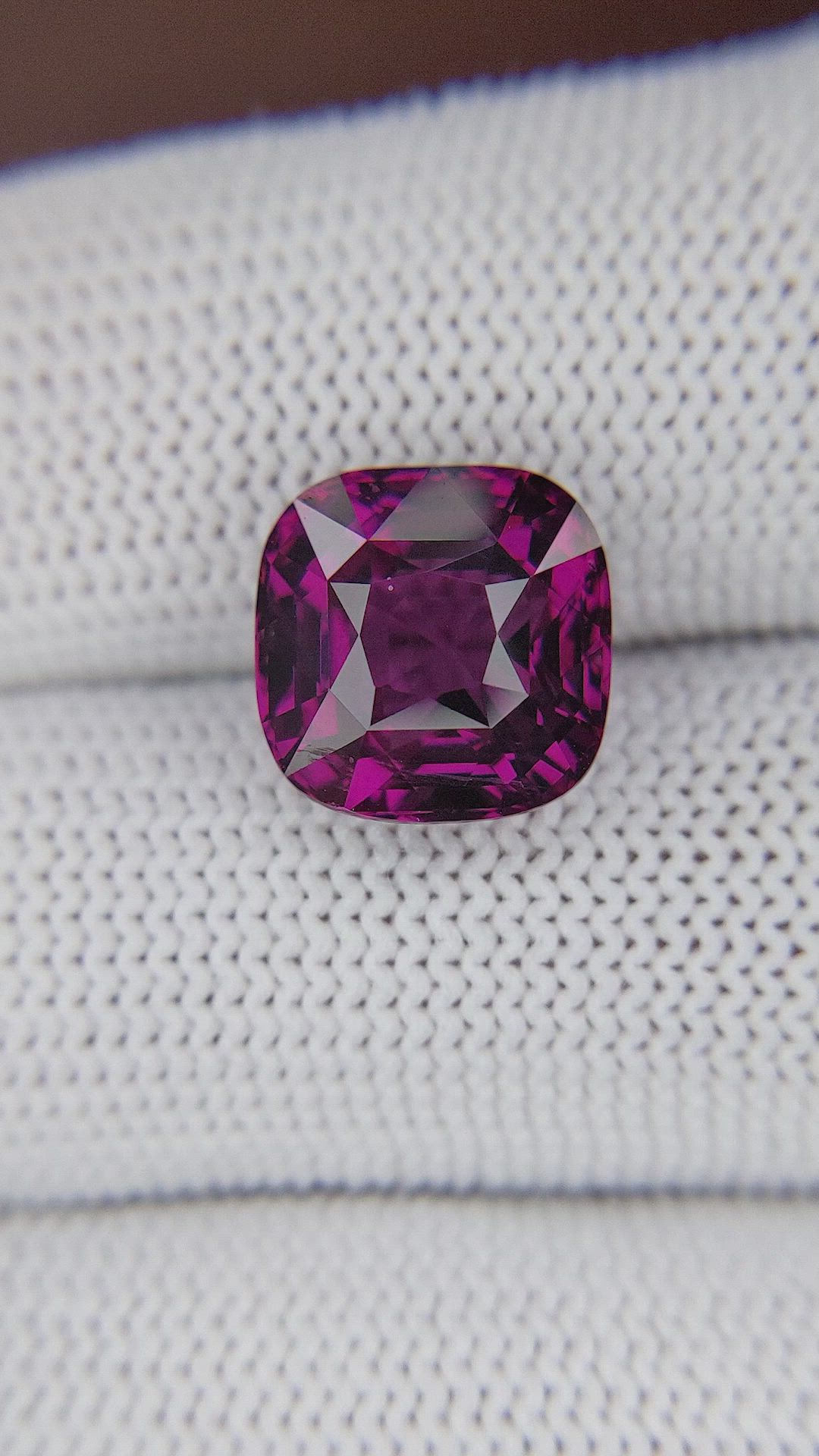 8.17 Ct. Purplish Pink Rhodolite Garnet from Tanzania Size Video
