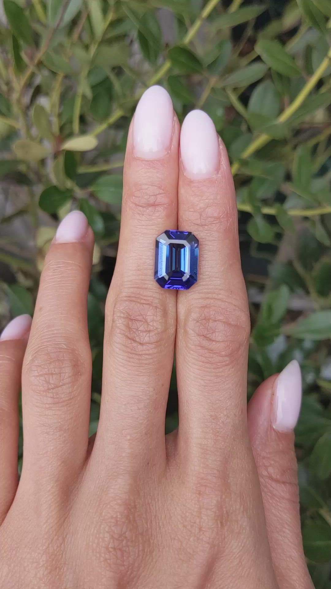 7.41 Ct. Blue Tanzanite from Tanzania Size Video