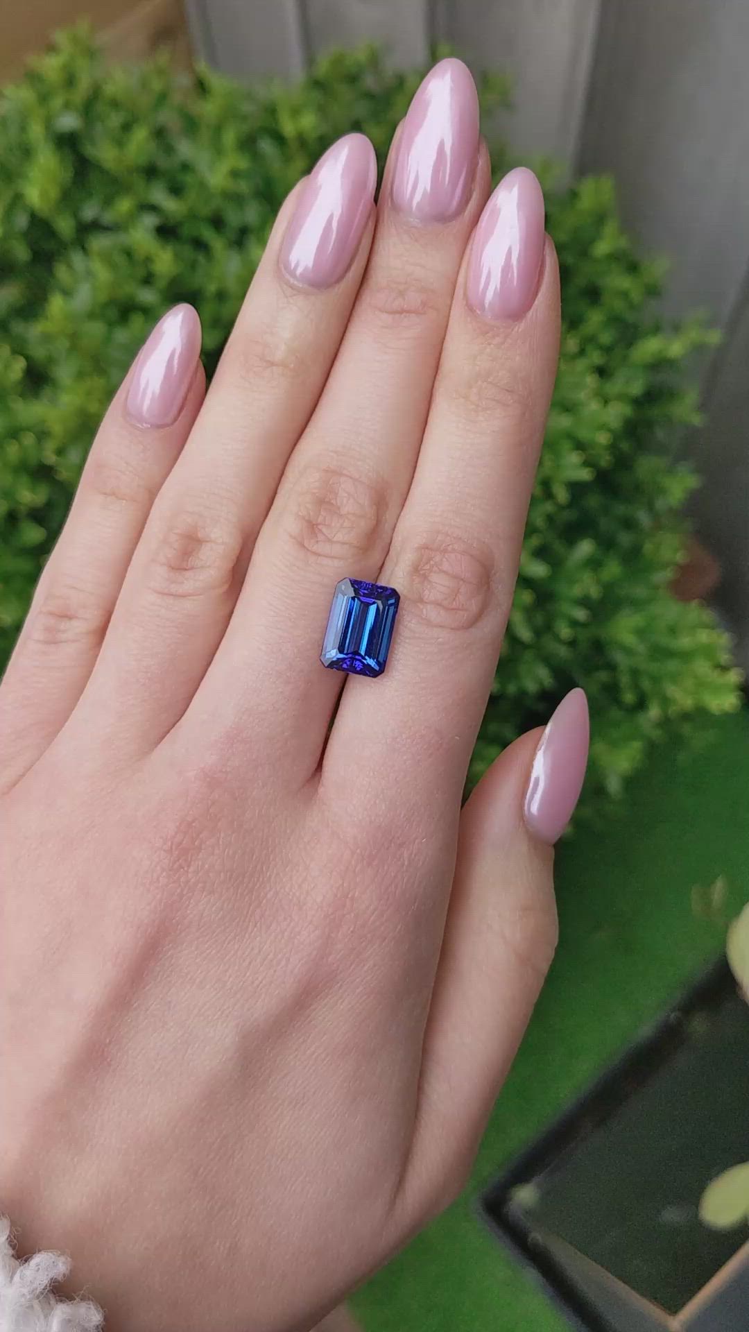 6.28 Ct. Blue Tanzanite from Tanzania Size Video