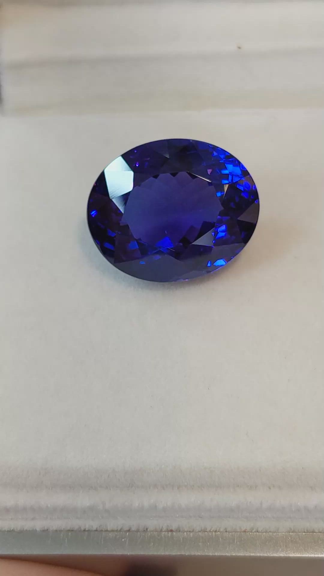 19.17 Ct. Blue Tanzanite from Tanzania Size Video