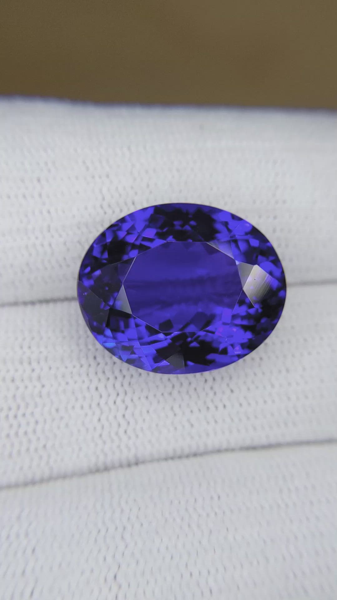 19.17 Ct. Blue Tanzanite from Tanzania Size Video