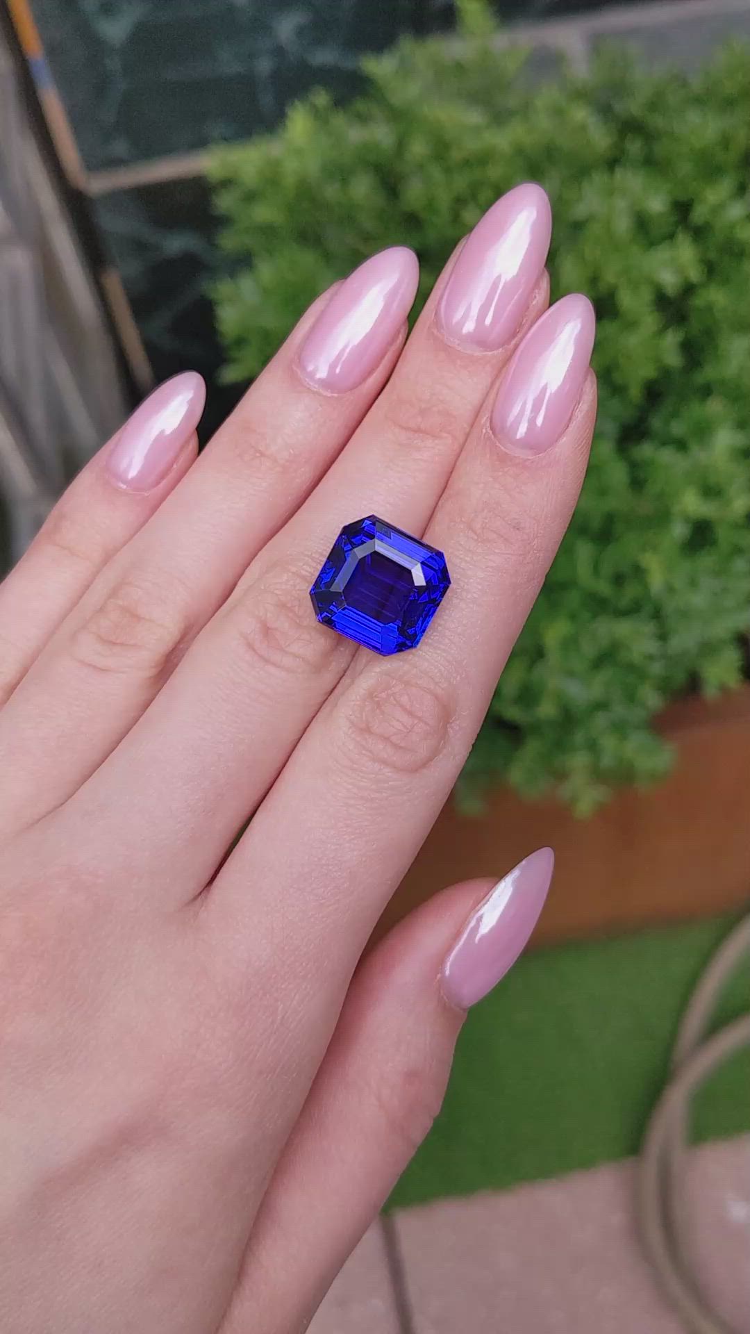 17.58 Ct. Blue Tanzanite from Tanzania Size Video