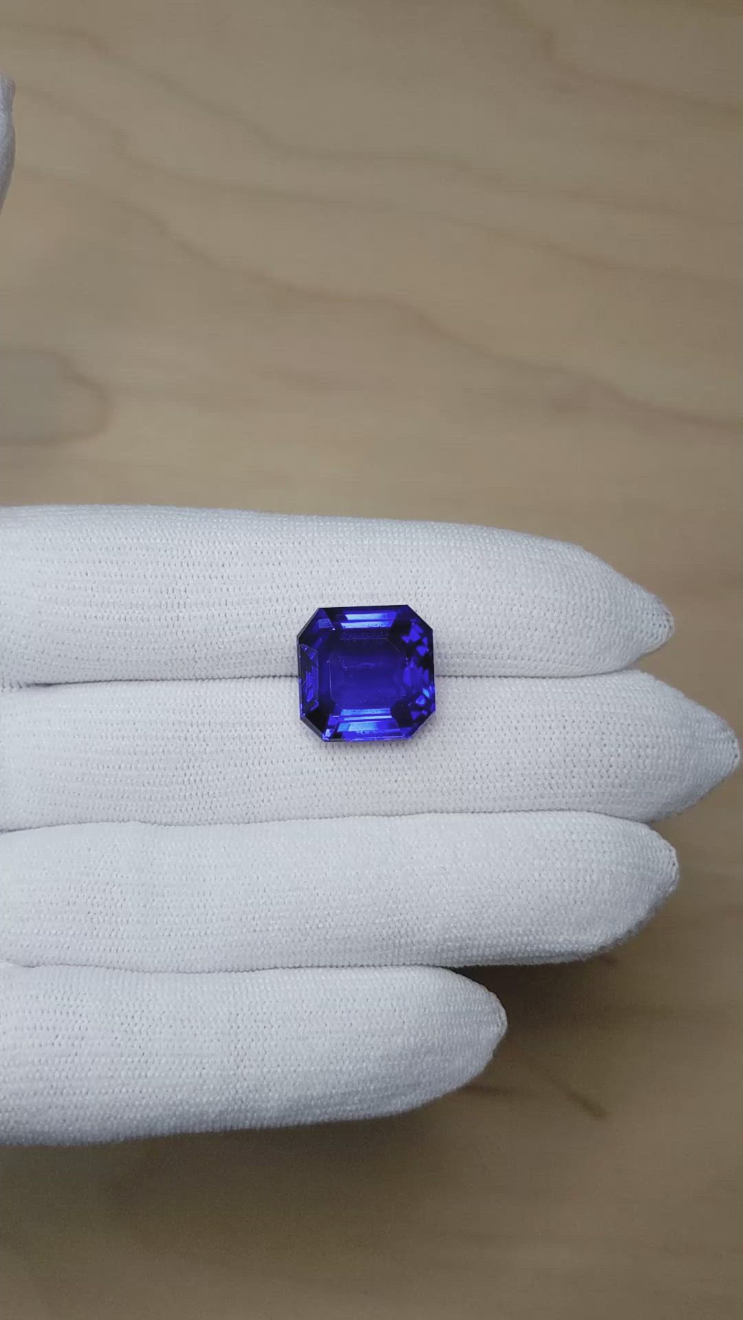 17.58 Ct. Blue Tanzanite from Tanzania Size Video