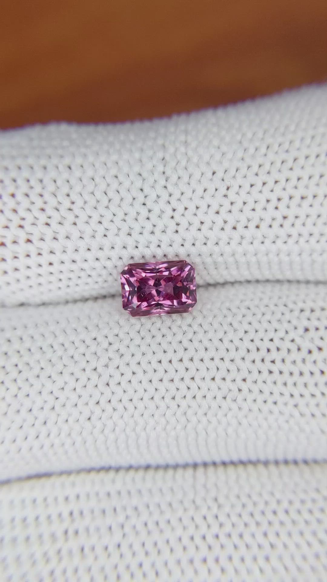 1.31 Ct. Purplish Pink Spinel from Ceylon (Sri Lanka) Size Video