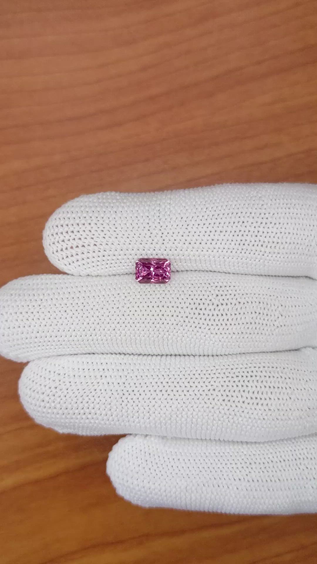 1.31 Ct. Purplish Pink Spinel from Ceylon (Sri Lanka) Size Video