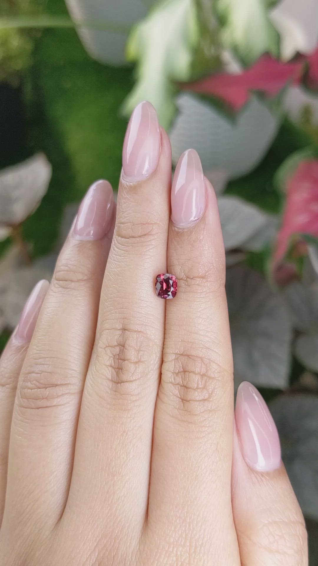 0.89 Ct. Garnet from Ceylon (Sri Lanka) Size Video