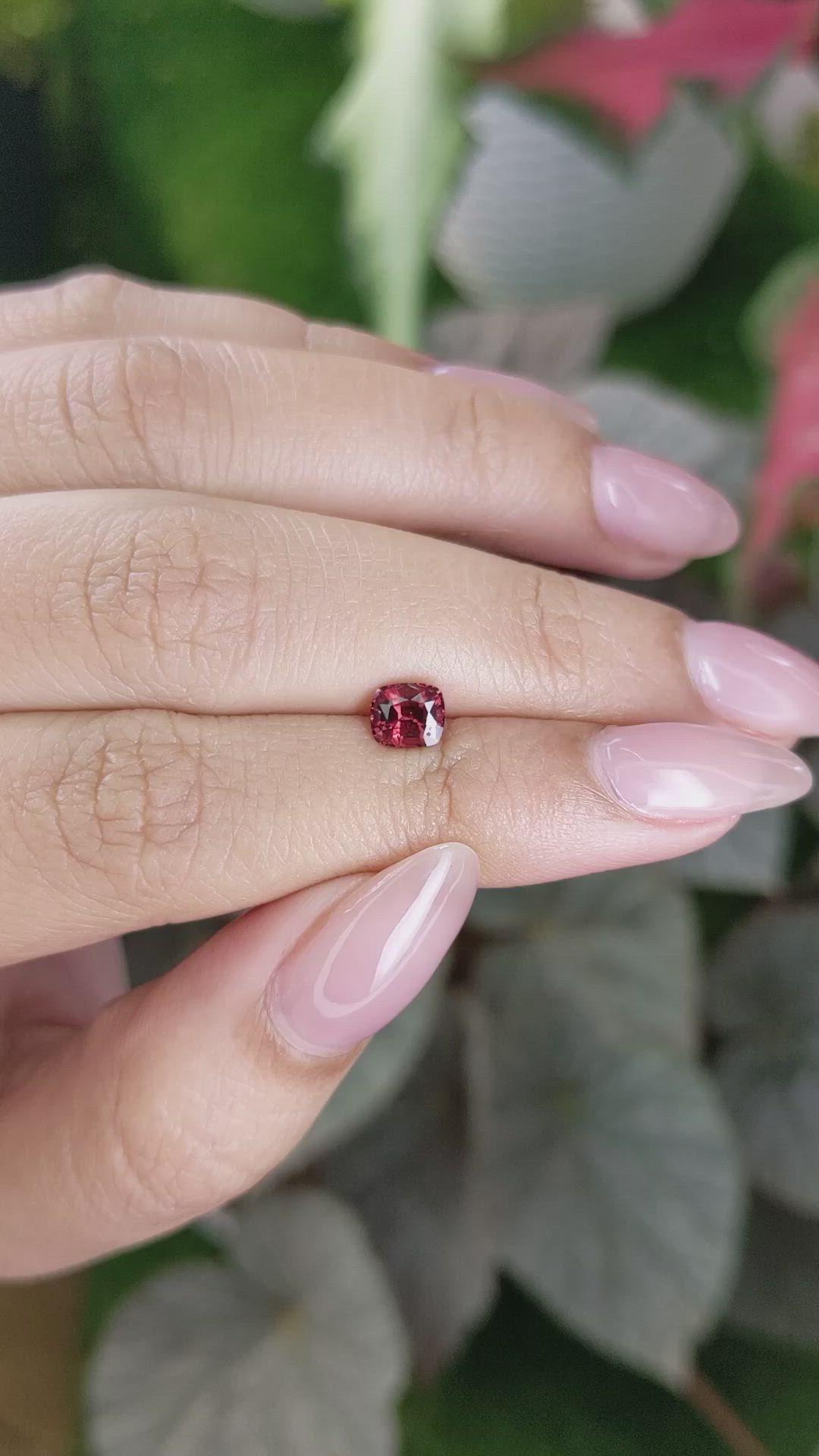 0.89 Ct. Garnet from Ceylon (Sri Lanka) Size Video