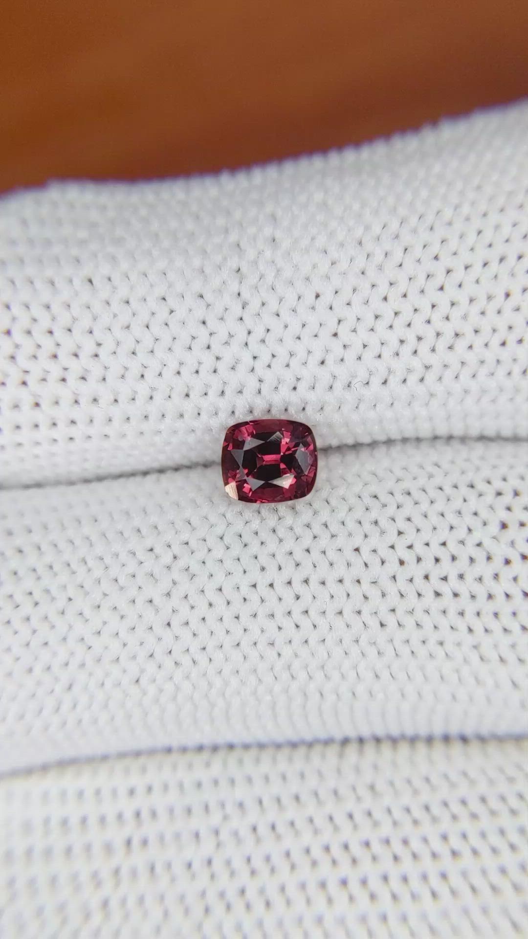 0.89 Ct. Garnet from Ceylon (Sri Lanka) Size Video