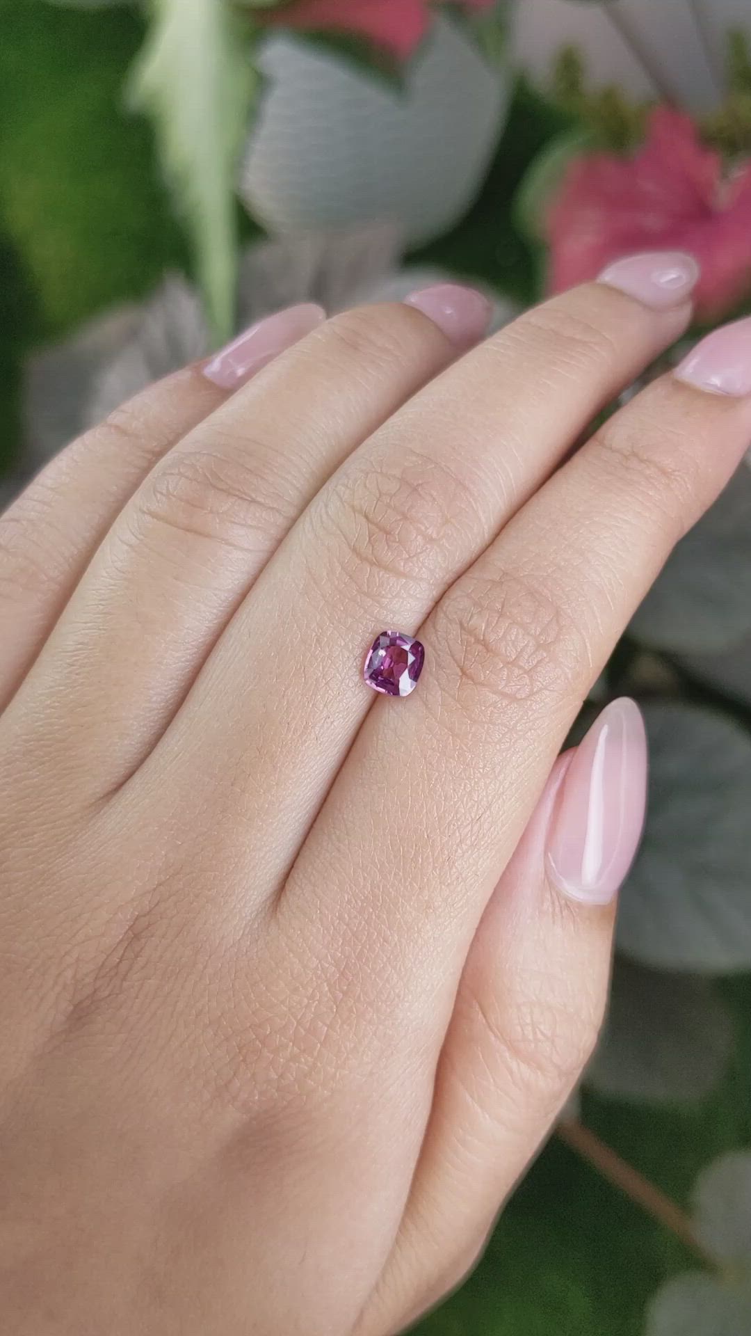 0.73 Ct. Garnet from Ceylon (Sri Lanka) Size Video