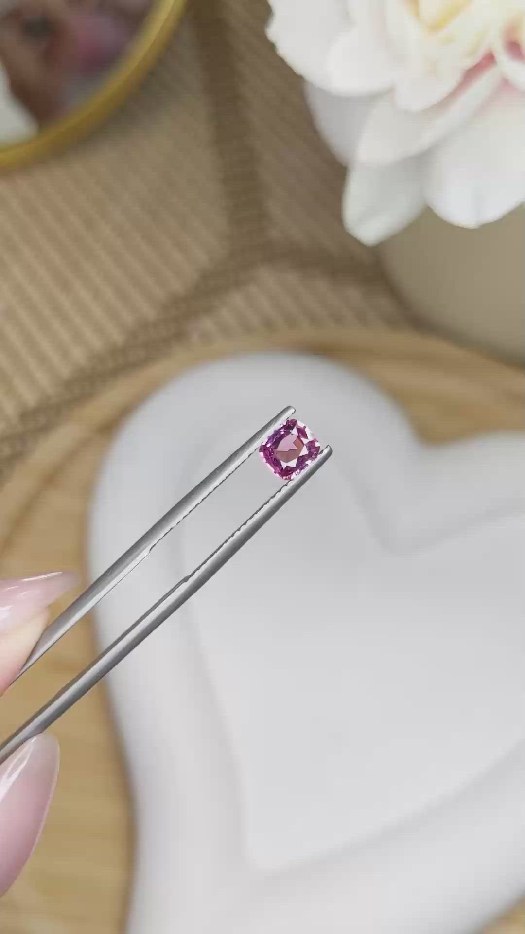 0.73 Ct. Garnet from Ceylon (Sri Lanka) Size Video