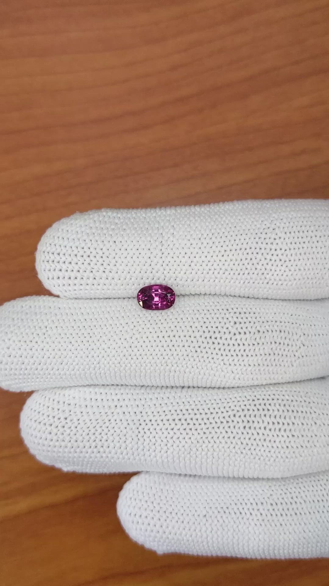 0.97 Ct. Garnet from Ceylon (Sri Lanka) Size Video