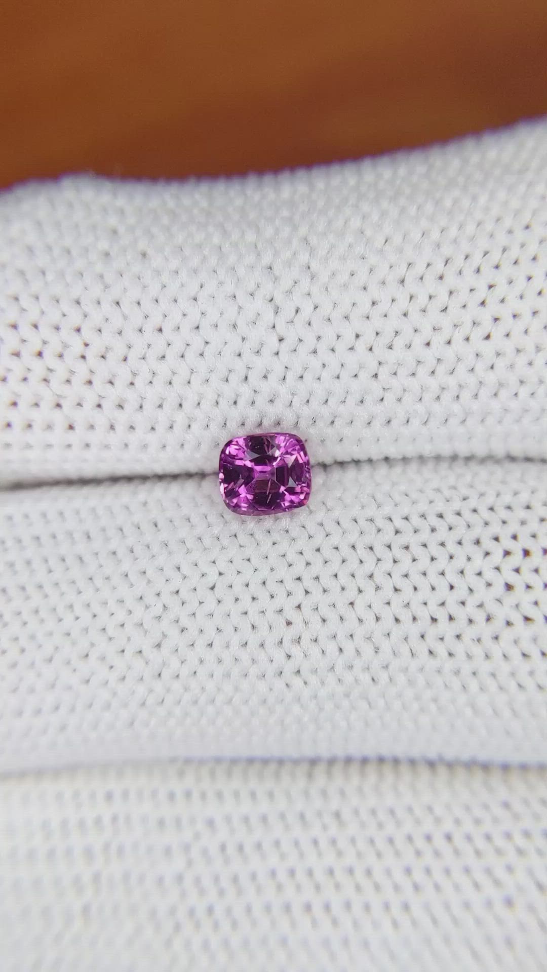 0.65 Ct. Pinkish Purple Garnet from Ceylon (Sri Lanka) Size Video