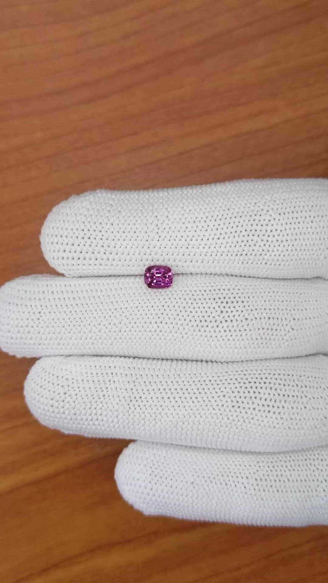 0.57 Ct. Pinkish Purple Garnet from Ceylon (Sri Lanka) Size Video