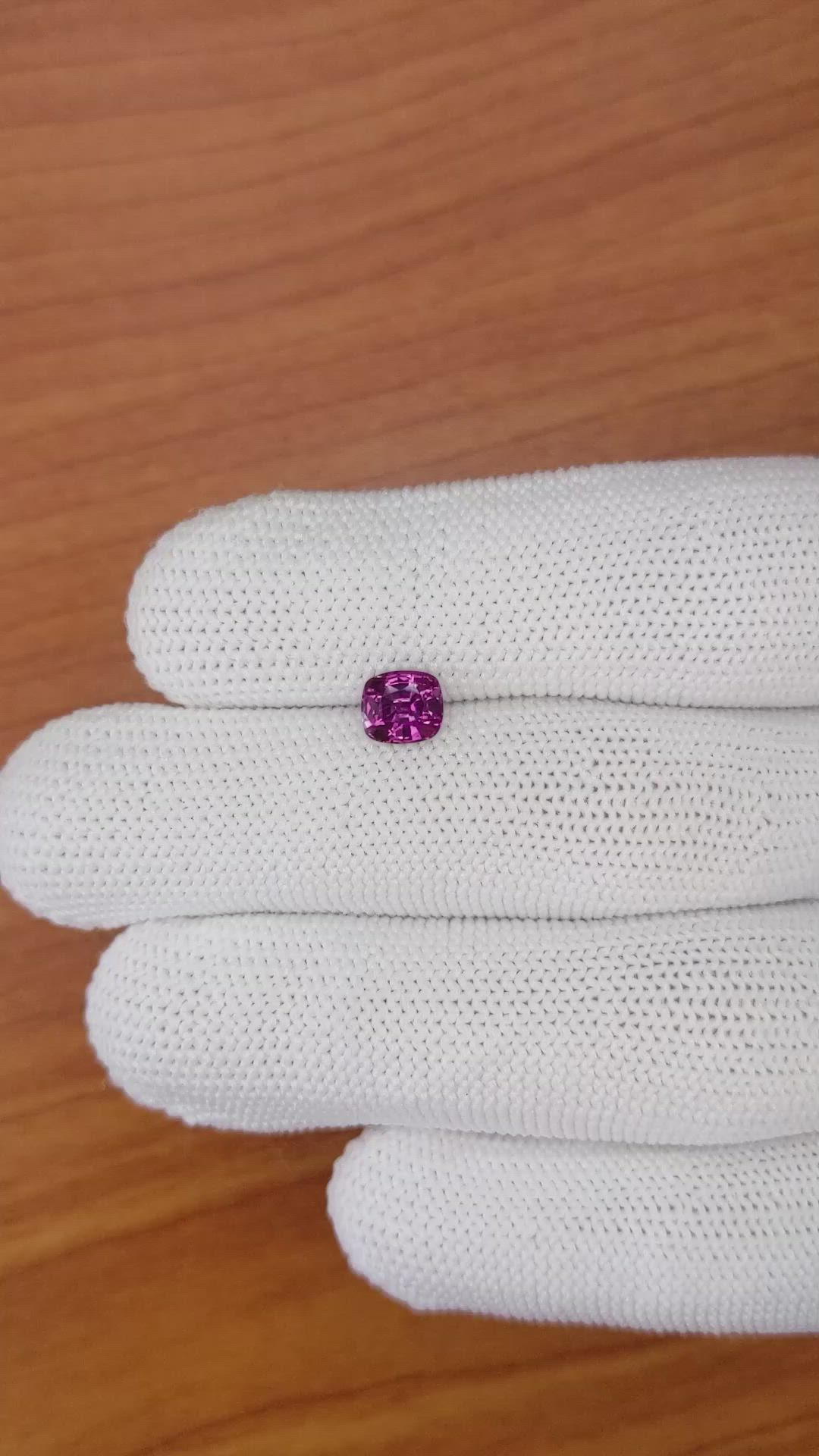 1.15 Ct. Pinkish Purple Garnet from Ceylon (Sri Lanka) Size Video