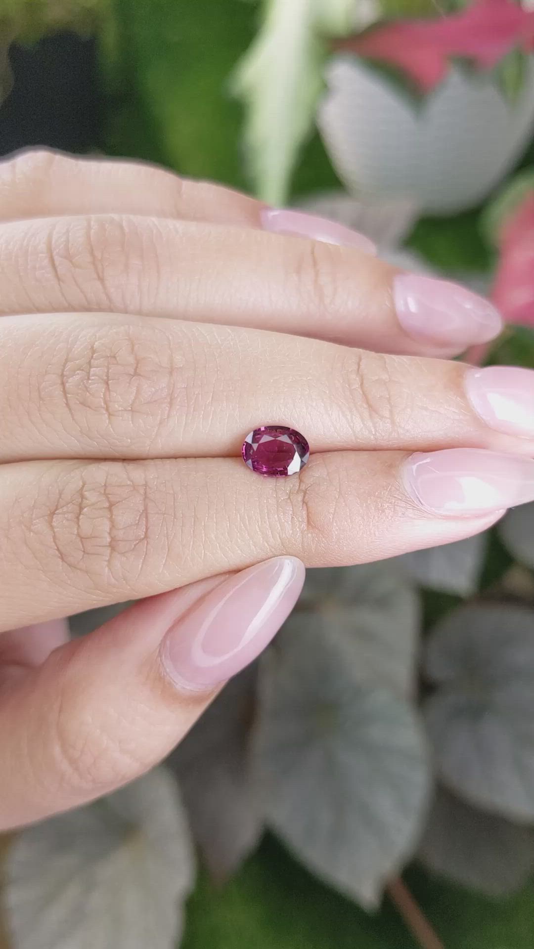 1.12 Ct. Garnet from Ceylon (Sri Lanka) Size Video