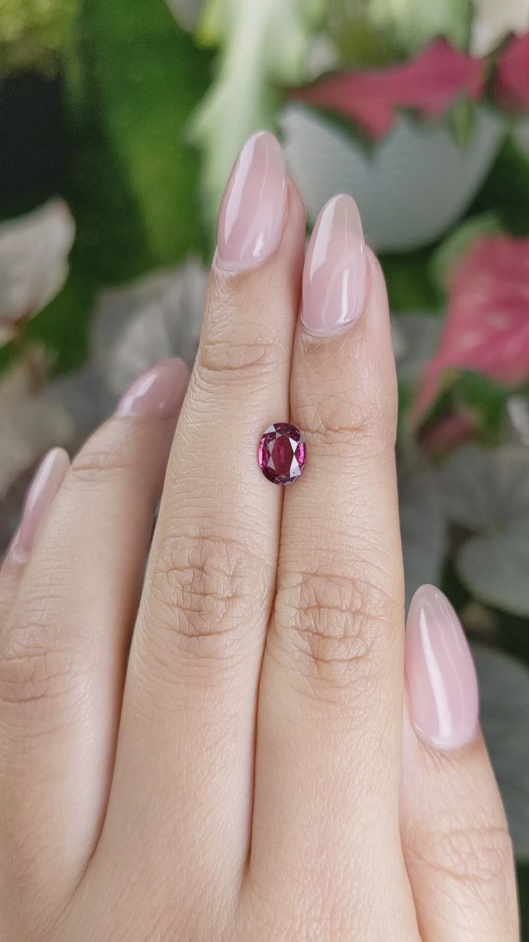 1.12 Ct. Garnet from Ceylon (Sri Lanka) Size Video