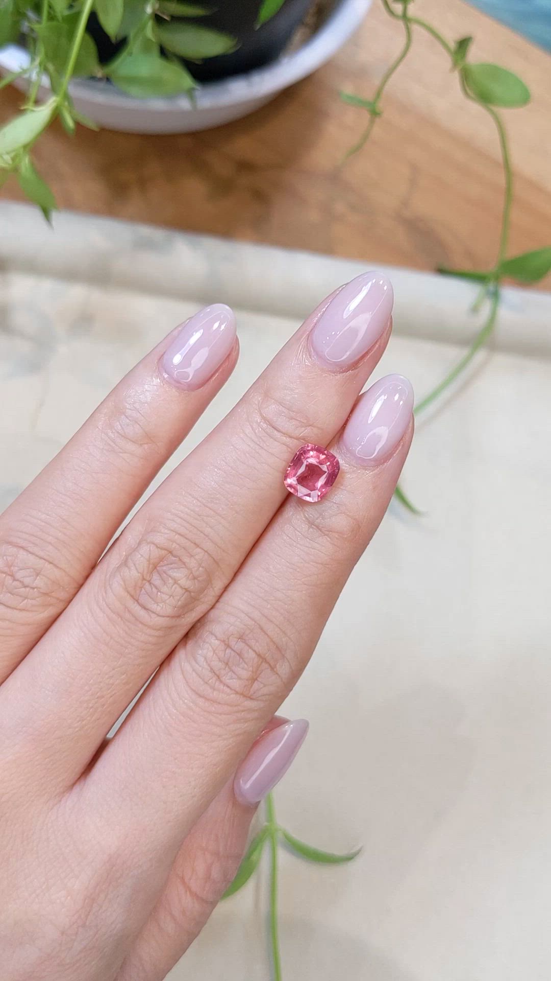 2.00 Ct. Red Spinel from Tanzania Size Video