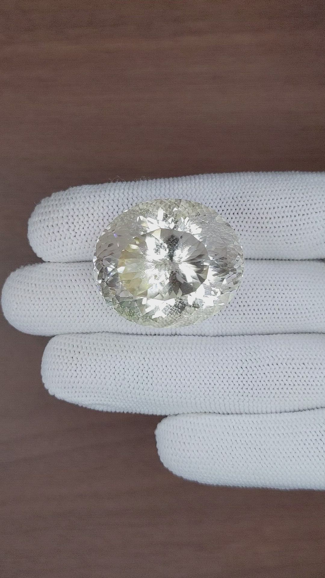 117.00 Ct. Yellow Quartz from Madagascar Size Video