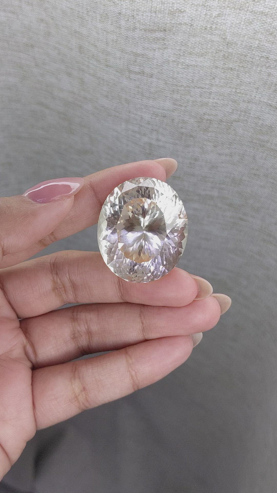 117.00 Ct. Yellow Quartz from Madagascar Size Video