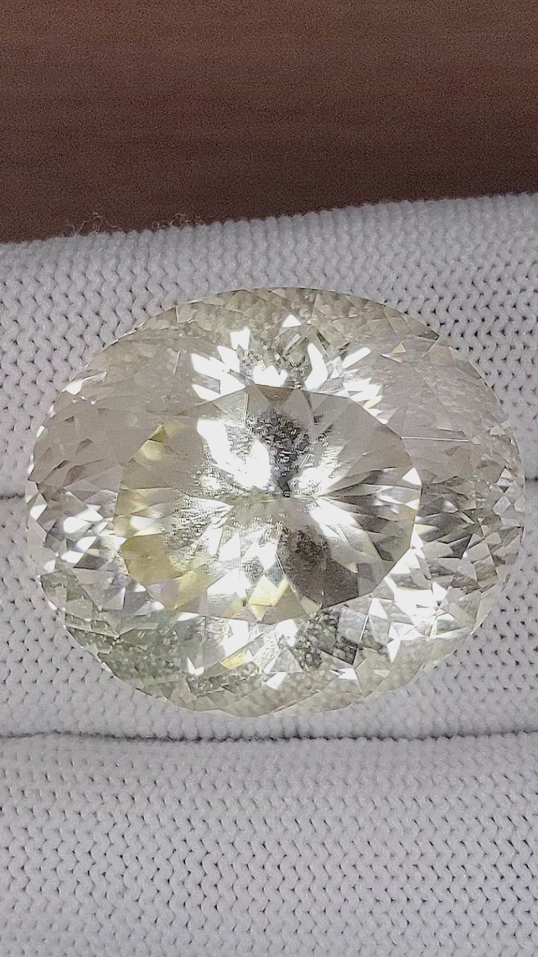 117.00 Ct. Yellow Quartz from Madagascar Size Video