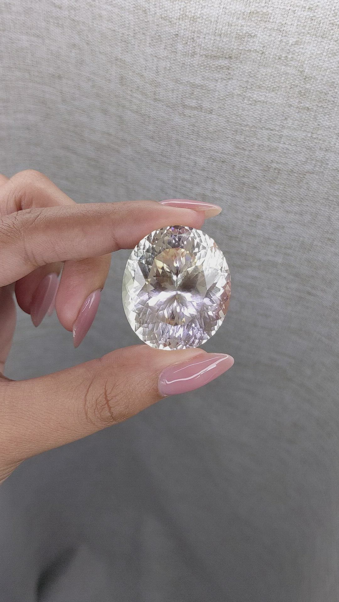 117.00 Ct. Yellow Quartz from Madagascar Size Video
