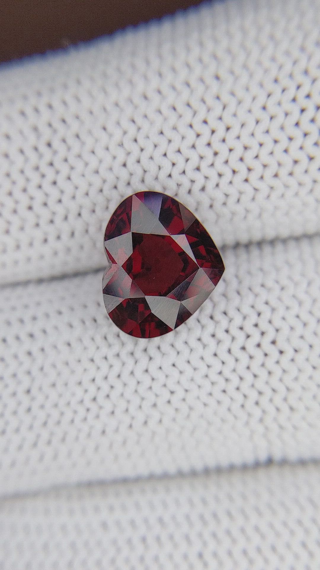 4.62 Ct. Red Garnet from Ceylon (Sri Lanka) Size Video