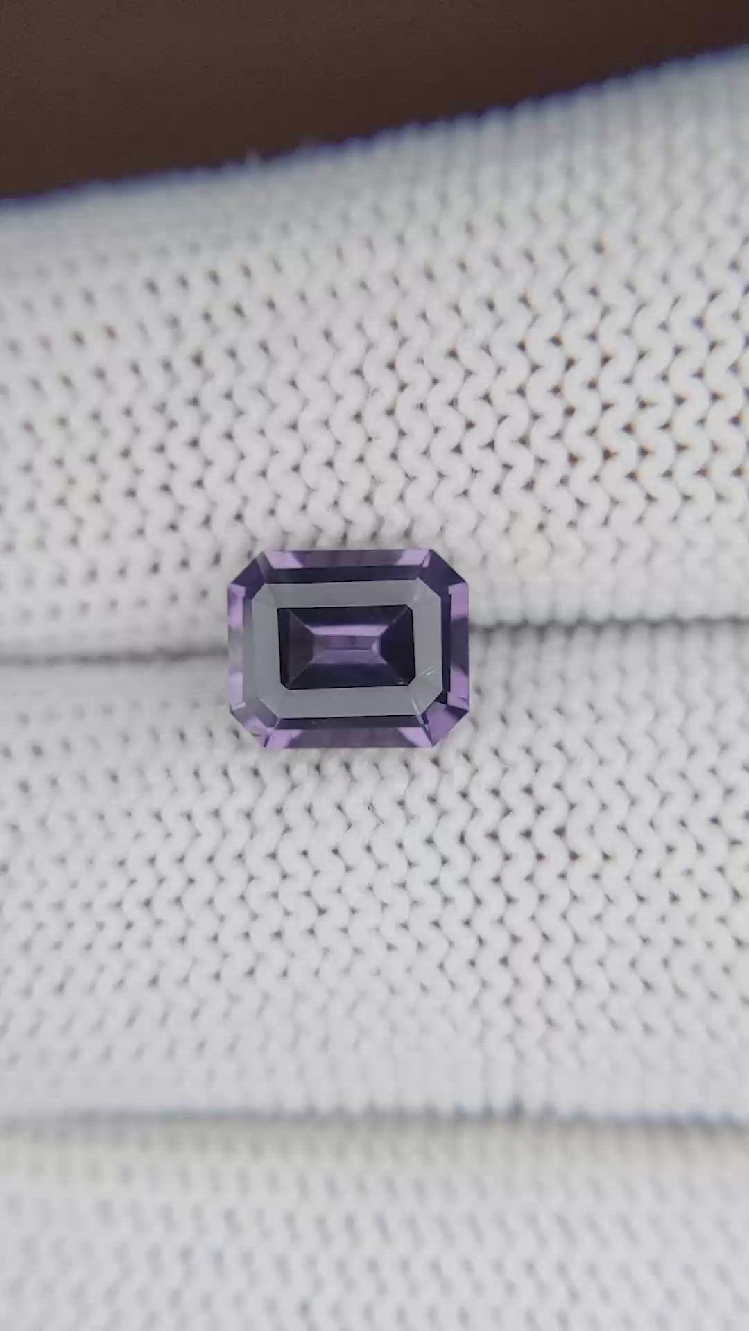 2.16 Ct. Purple Spinel from Ceylon (Sri Lanka) Size Video