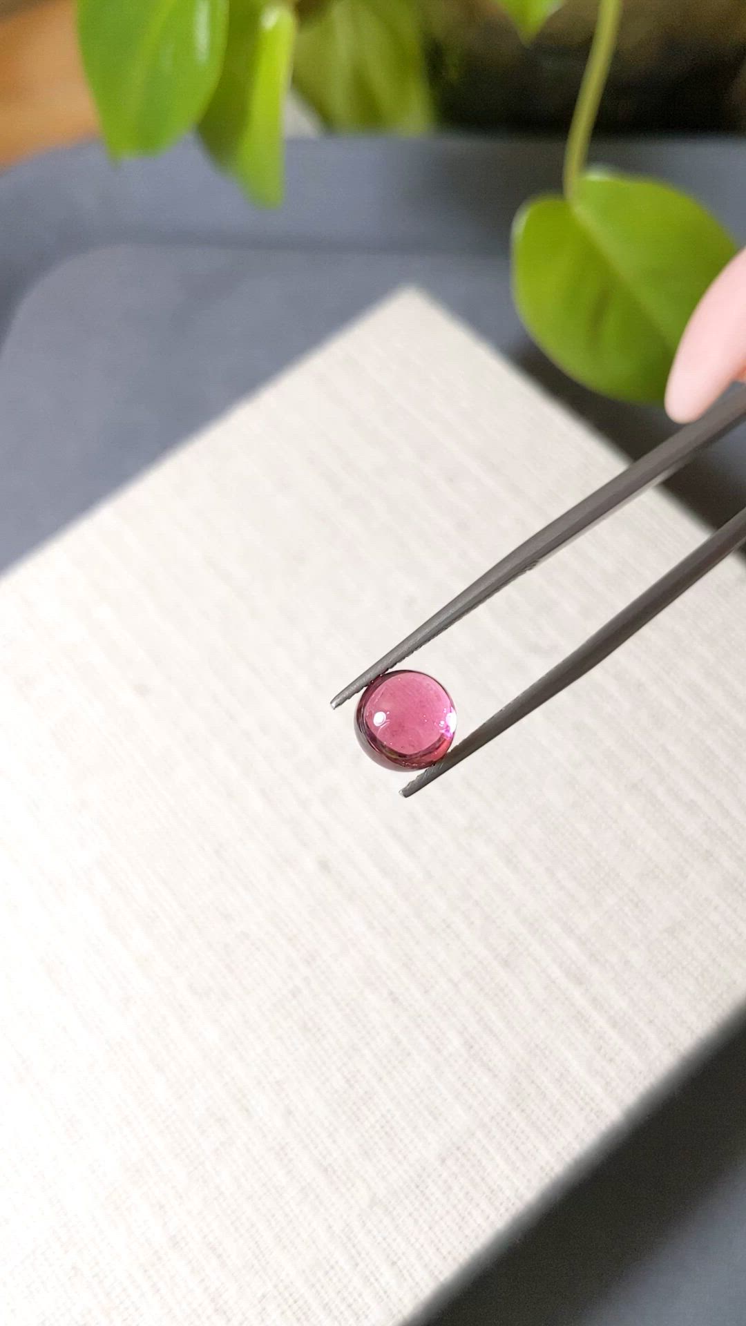 2.40 Ct. Pink Cabochon Tourmaline from Mozambique Size Video