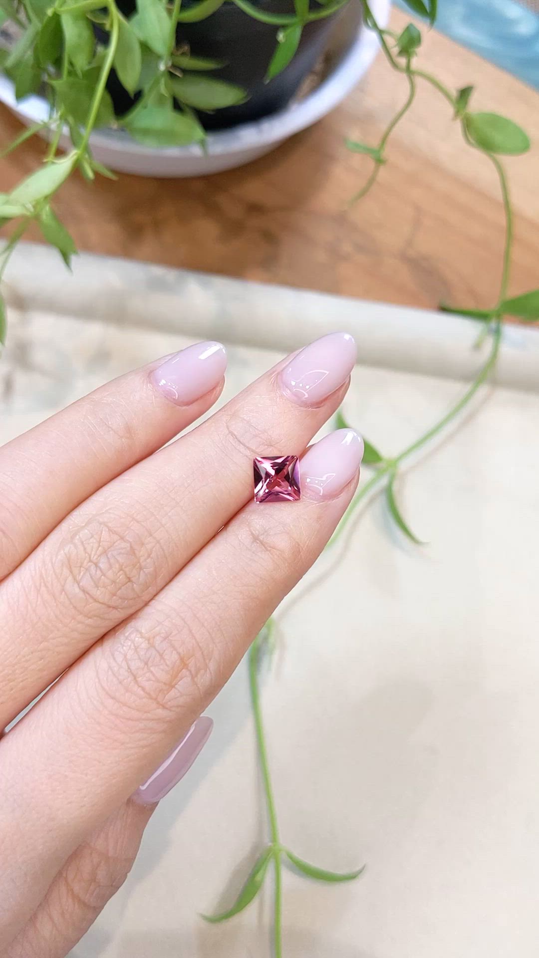 1.28 Ct. Pink Tourmaline from Mozambique Size Video