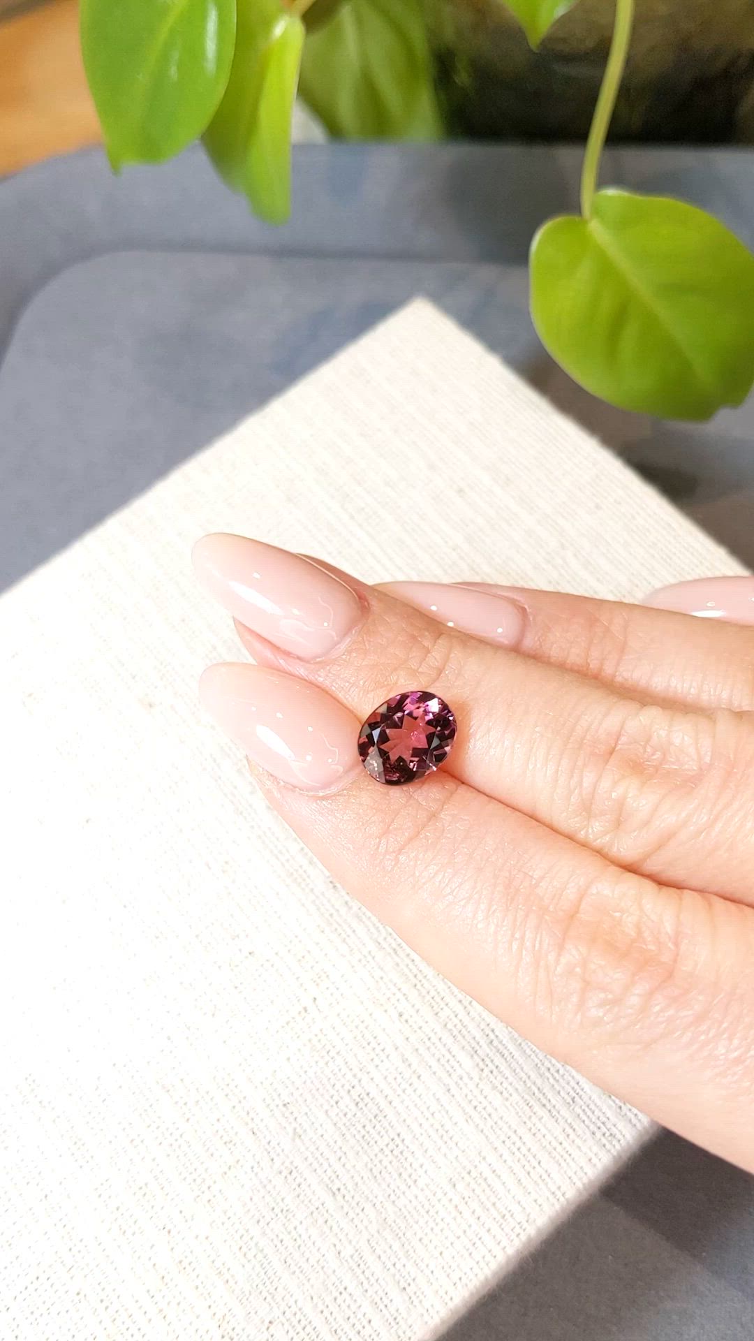 2.64 Ct. Pink Tourmaline from Mozambique Size Video