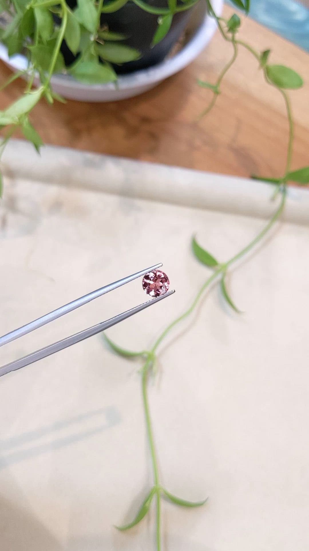 1.20 Ct. Pink Tourmaline from Mozambique Size Video