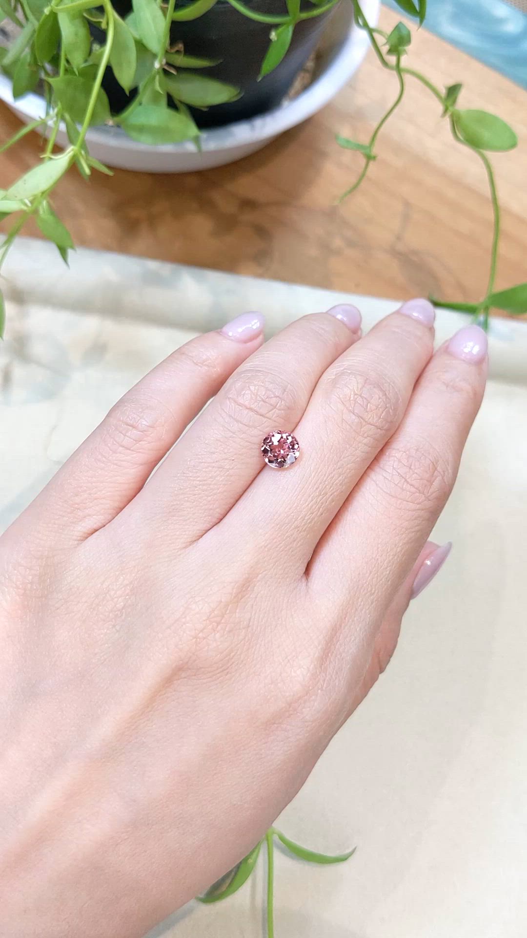1.20 Ct. Pink Tourmaline from Mozambique Size Video