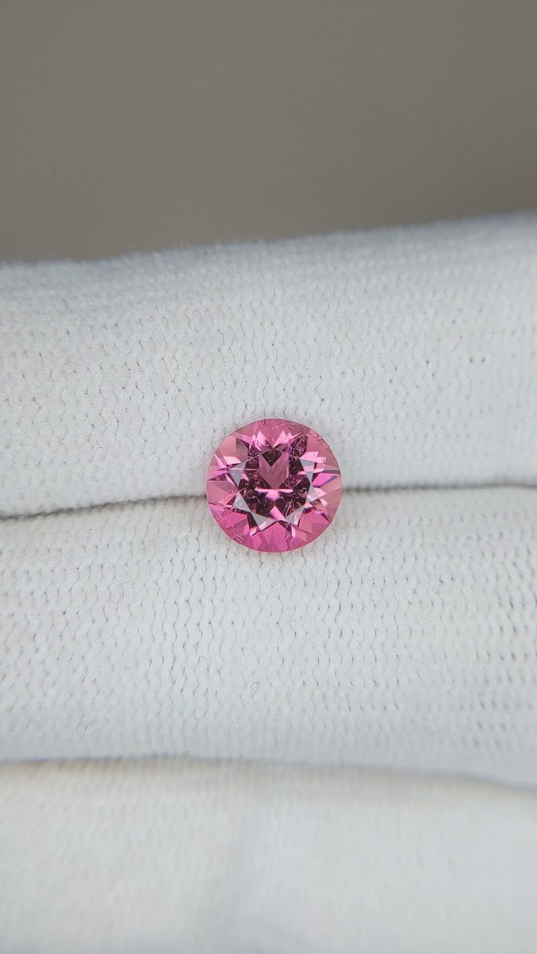 1.37 Ct. Pink Tourmaline from Mozambique Size Video