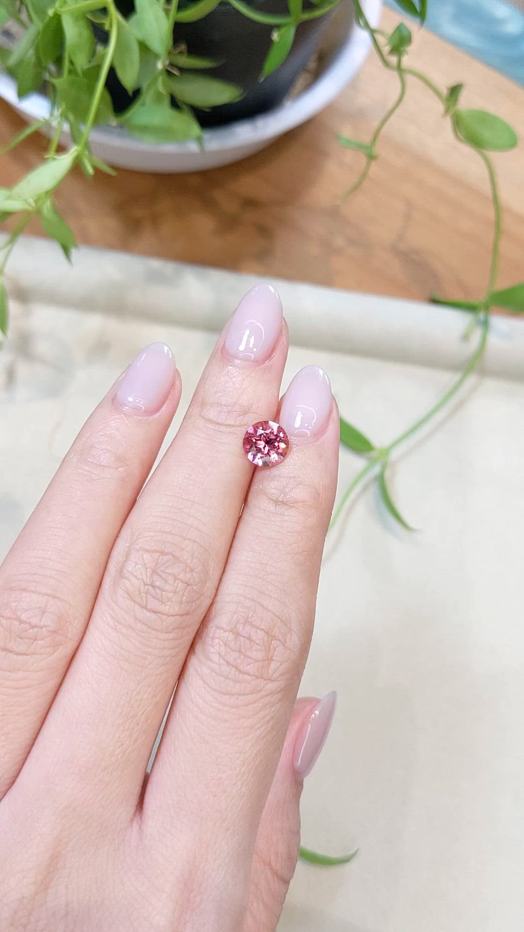 1.37 Ct. Pink Tourmaline from Mozambique Size Video