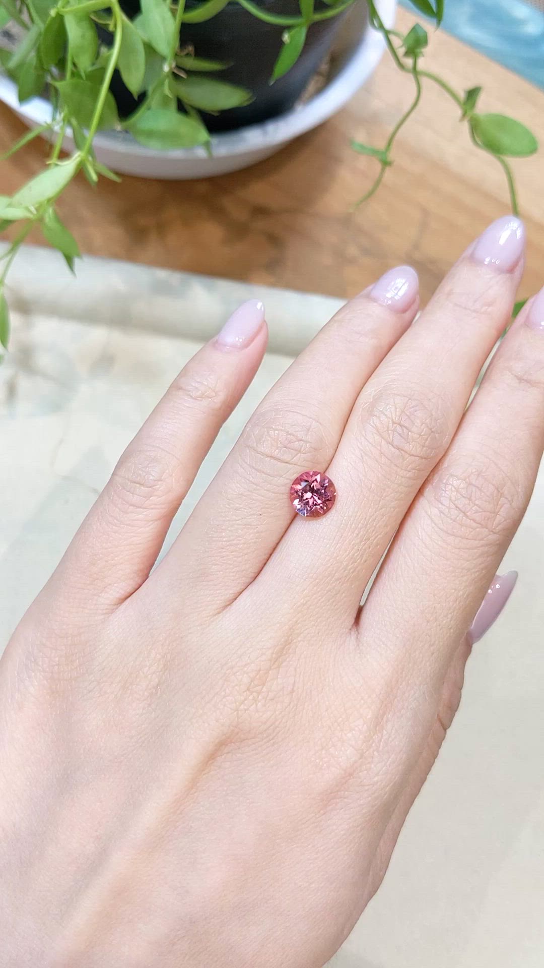 1.37 Ct. Pink Tourmaline from Mozambique Size Video