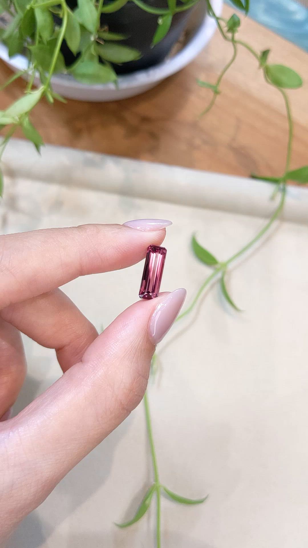 2.81 Ct. Pink Tourmaline from Mozambique Size Video