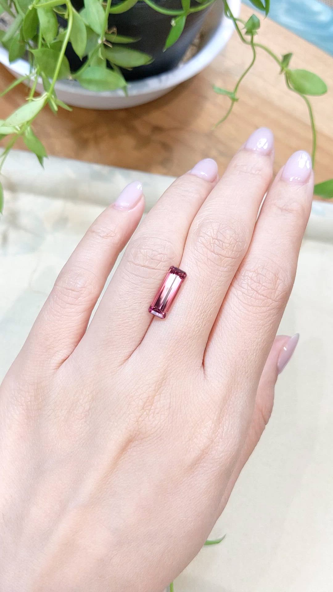 2.81 Ct. Pink Tourmaline from Mozambique Size Video