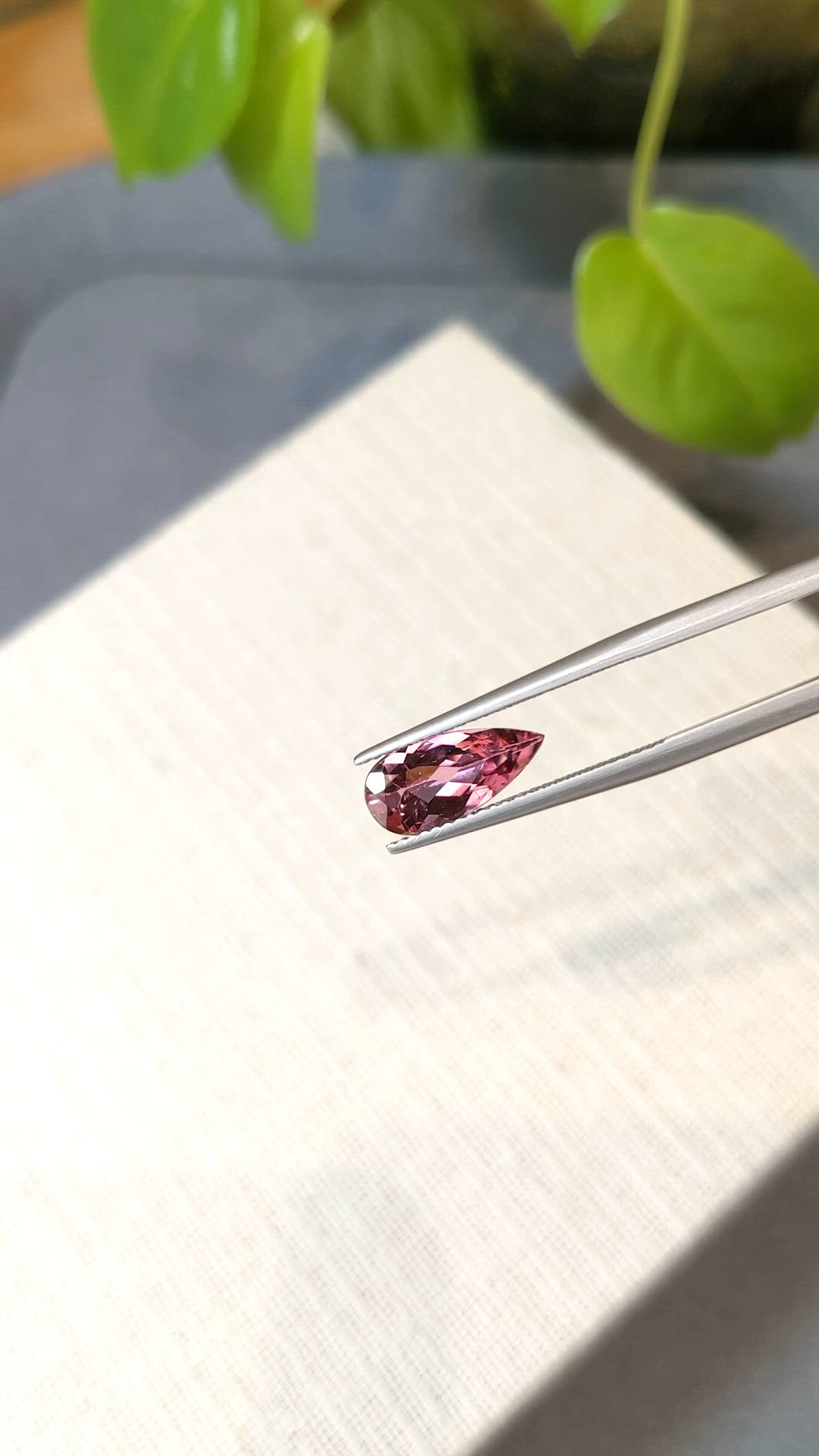 1.78 Ct. Brownish Pink Tourmaline from Mozambique Size Video