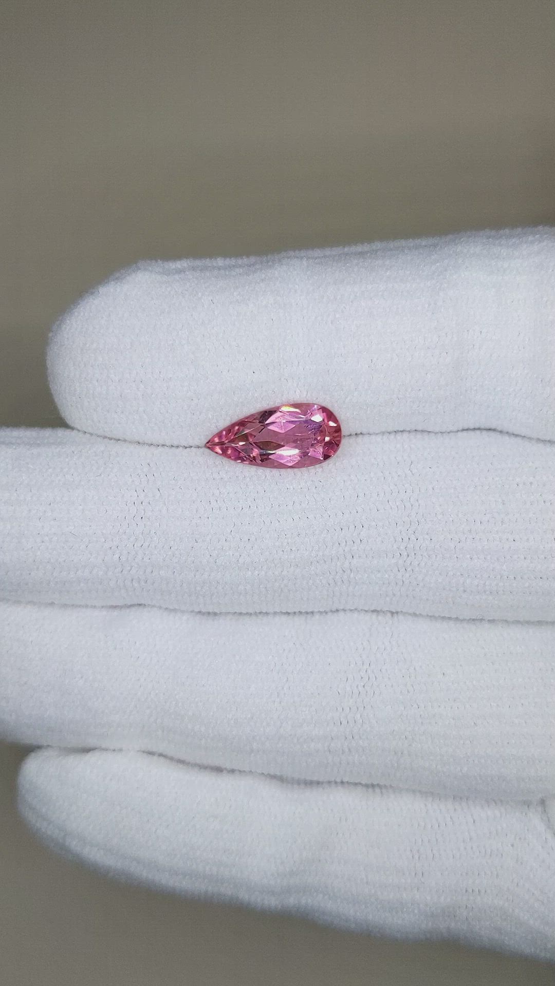 1.78 Ct. Brownish Pink Tourmaline from Mozambique Size Video