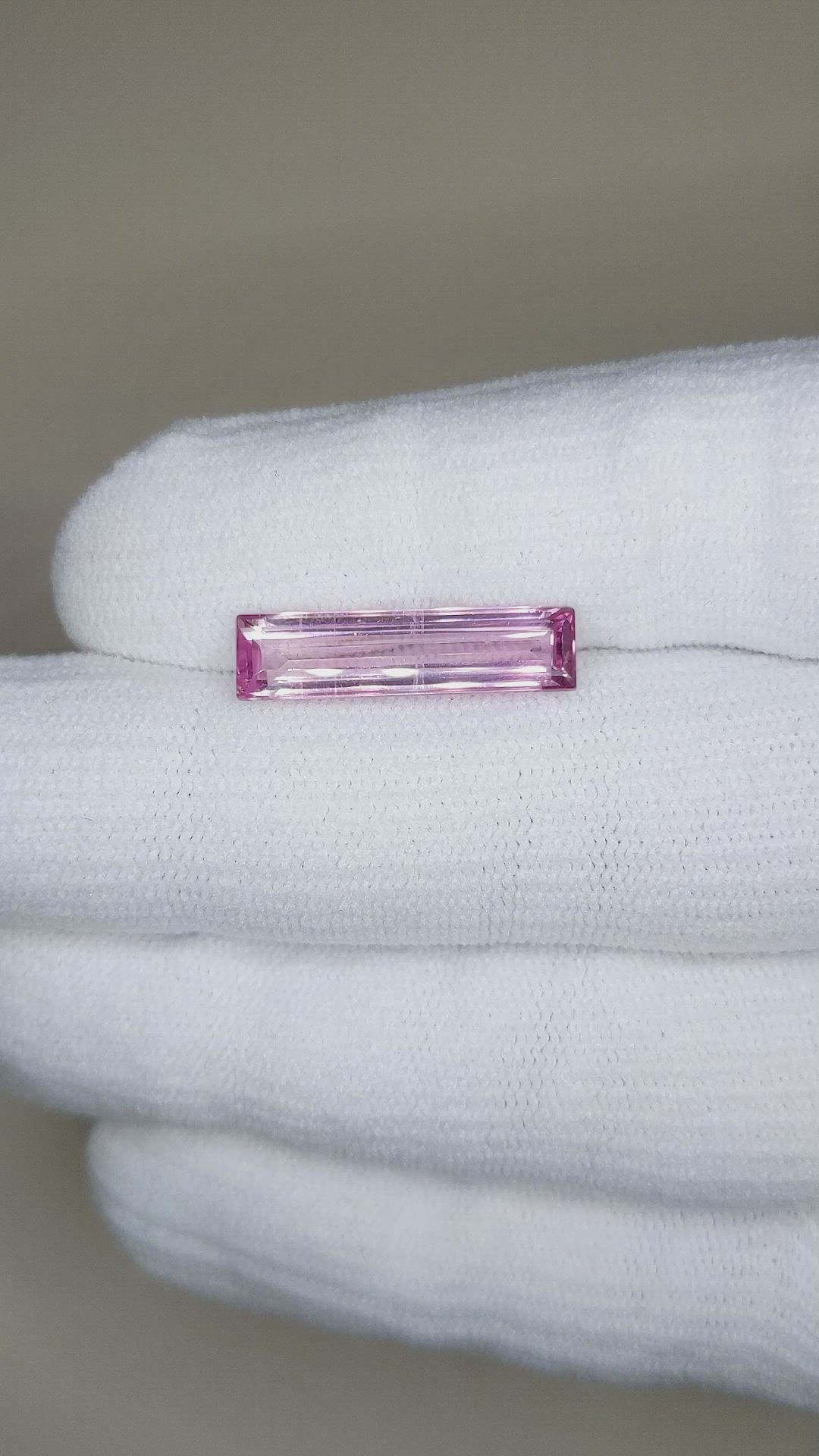 4.81 Ct. Pink Tourmaline from Mozambique Size Video