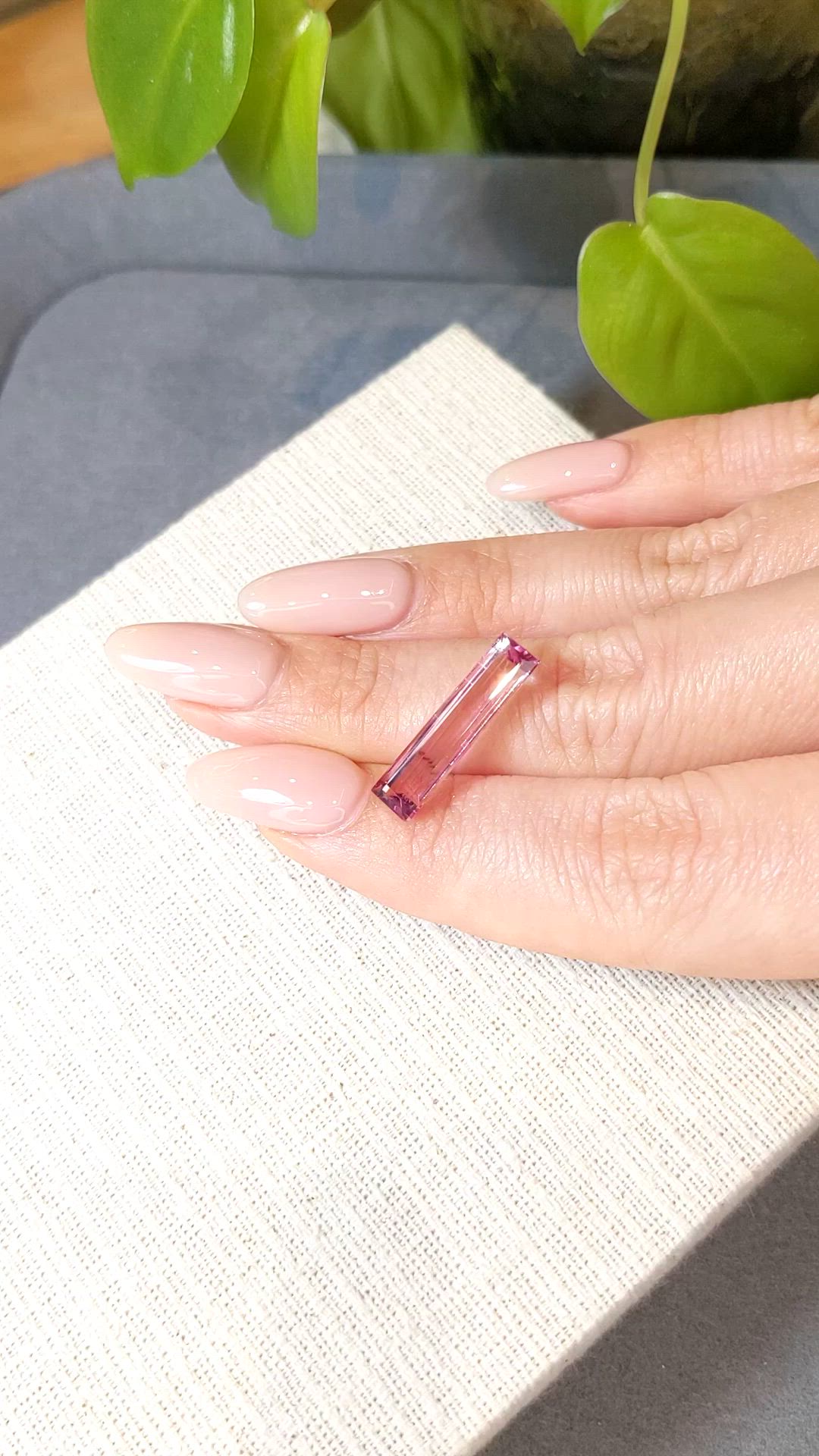4.81 Ct. Pink Tourmaline from Mozambique Size Video