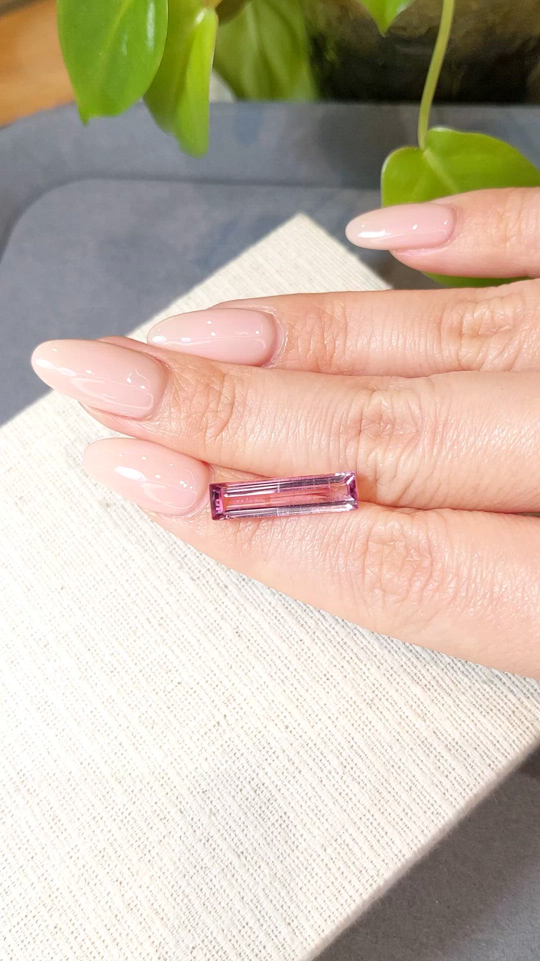 4.81 Ct. Pink Tourmaline from Mozambique Size Video
