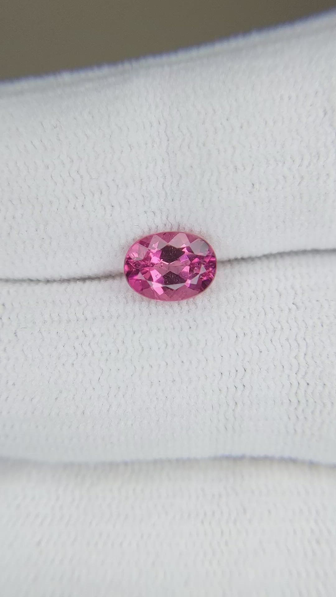 1.26 Ct. Pink Tourmaline from Mozambique Size Video