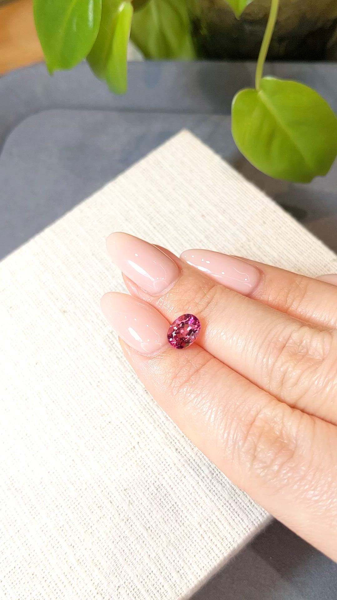 1.26 Ct. Pink Tourmaline from Mozambique Size Video