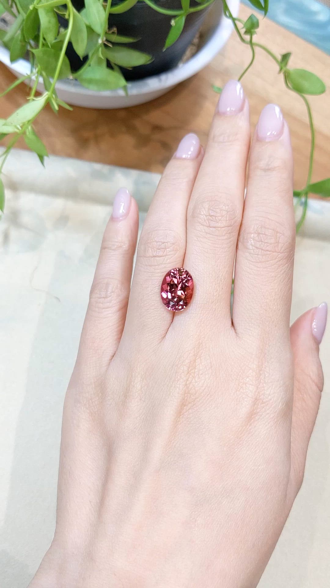 5.53 Ct. Brownish Pink Tourmaline from Mozambique Size Video