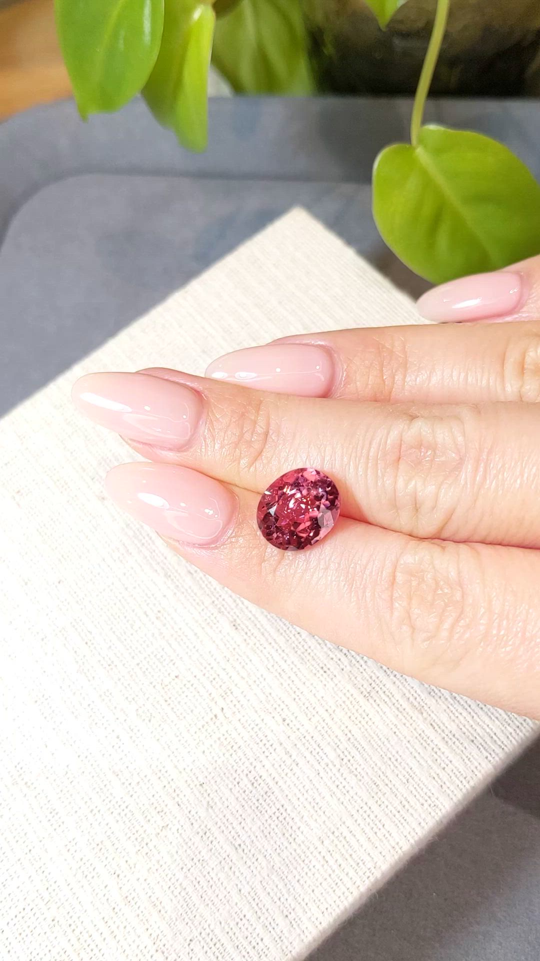 4.89 Ct. Pink Tourmaline from Mozambique Size Video