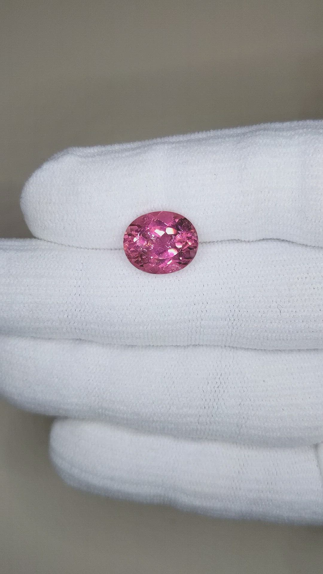 4.89 Ct. Pink Tourmaline from Mozambique Size Video