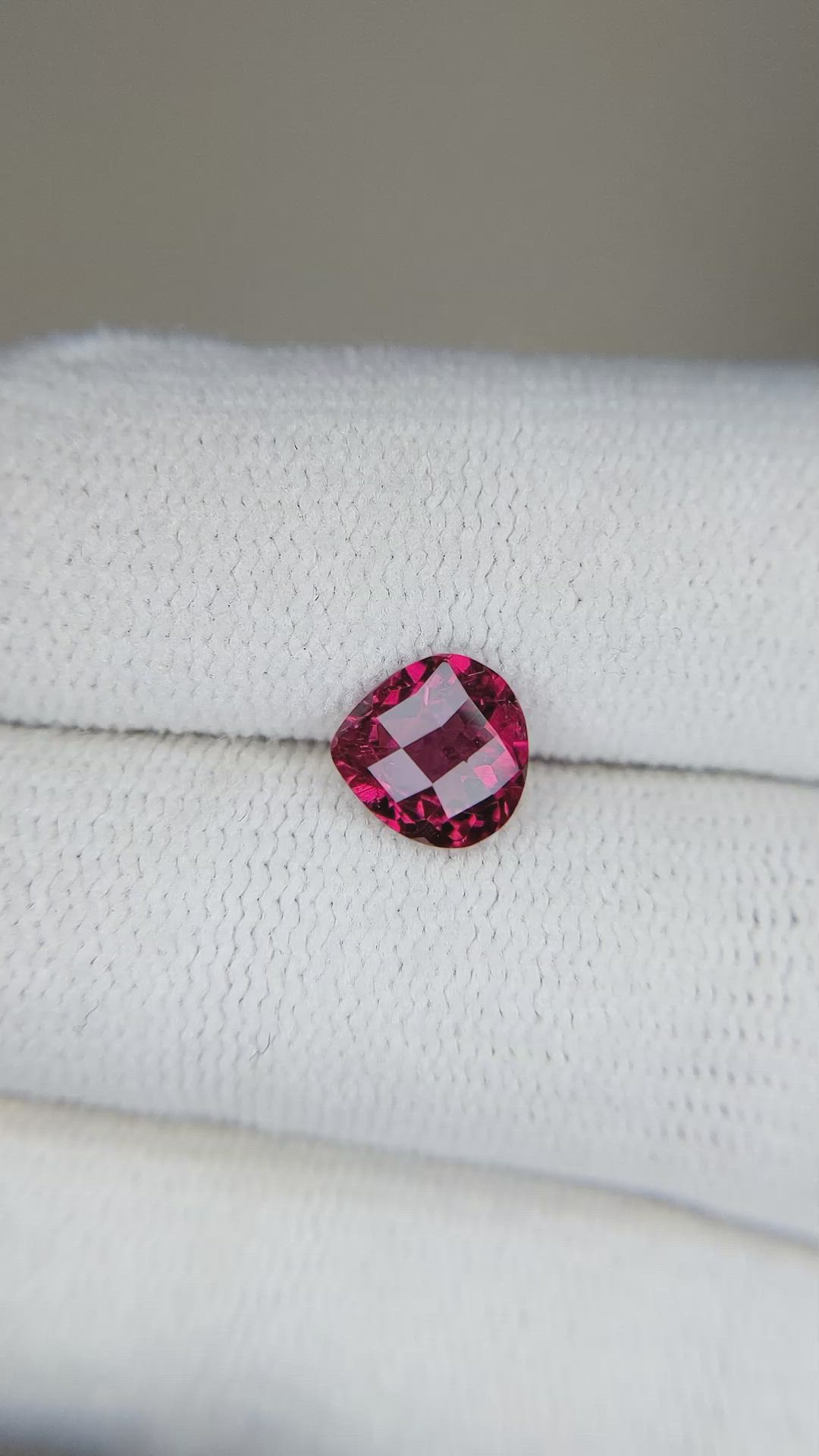 1.02 Ct. Pinkish Red Rubellite Tourmaline from Mozambique Size Video